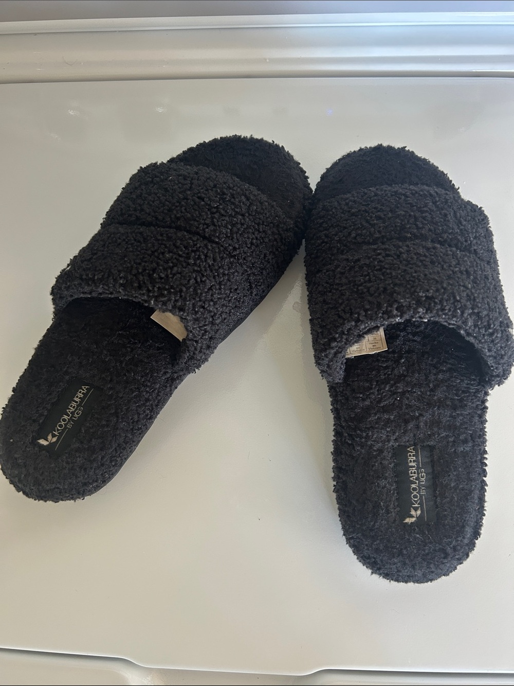 Koolaburra UGG Plush Faux Shearling Slide Slippers